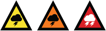 Storm warning symbols